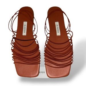 NWT SLEEPER Macaroni Strappy Sandals size 39